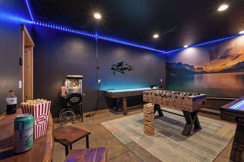 Elevate your family fun in our lively game room—a dynamic space where nostalgia and excitement come together. From skee ball to shuffleboard, every corner invites laughter and friendly competition!