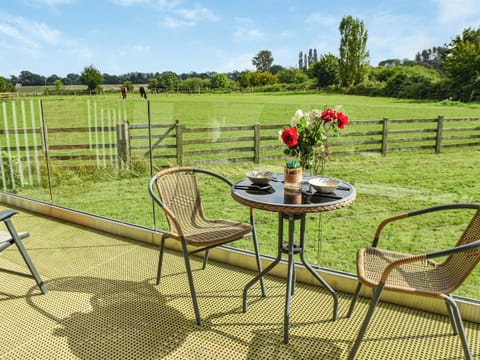 Terrace | Cedar Lodge - Solar Rise Lodges, Old Buckenham