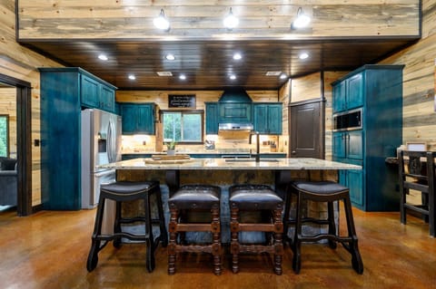 Additional seating found at the bar top!