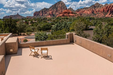 Take in the views on the rooftop patio