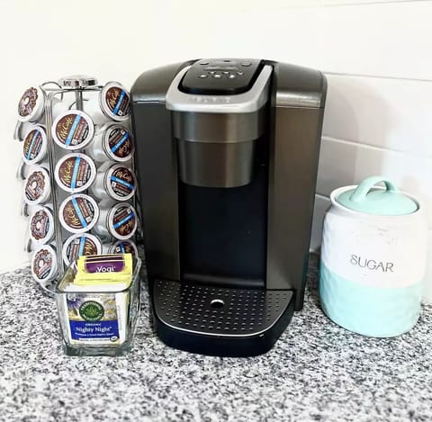 Coffee , sugar and creamer is provided