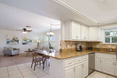 Kitchen to dining and living room