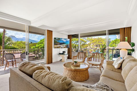 Seamless indoor-outdoor living at its finest. Relax in the inviting living area and step right out onto your private balcony. Where island breezes and stunning views await.