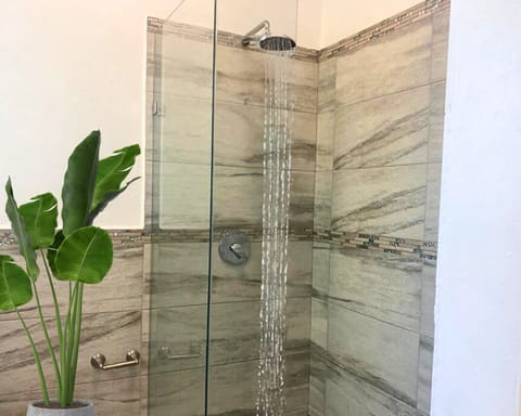 Rain shower in bathroom
