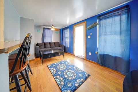 Geneva Vacation Rental | 1BR | 1BA | 1 Step to Access | 600 Sq Ft
