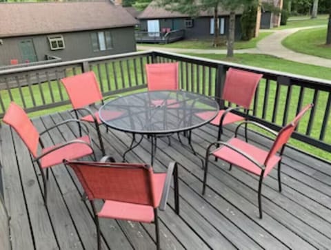 Every cabin has a private deck