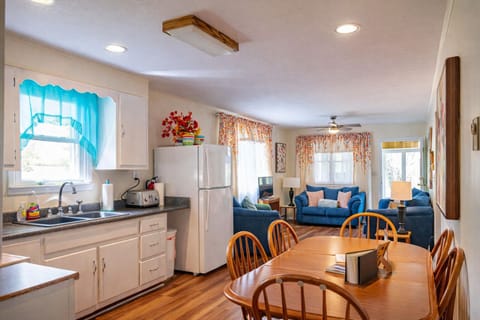 Lake Front Oasis Kitchen and Living Area