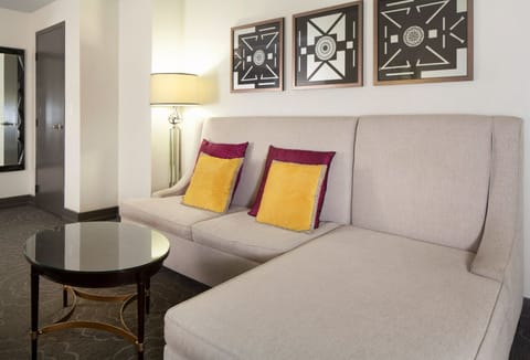 Gather on the plush chaise and enjoy relaxed downtime.