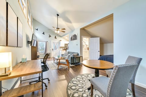 Old Forge Vacation Rental | Studio | 1BA | Stairs Required to Enter | 700 Sq Ft