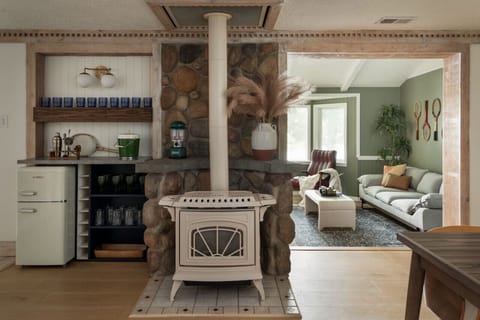 This part of the house brings so much to it! Giving a little break from the coastal vibes leaving space for a little `Vintage` moment