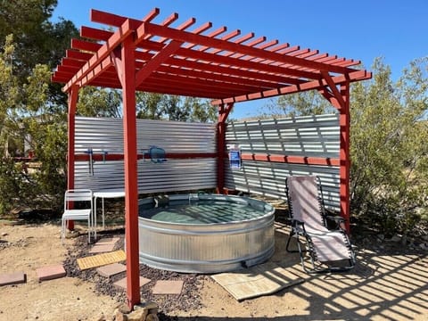 Cowboy pool that is filtered and chlorinated