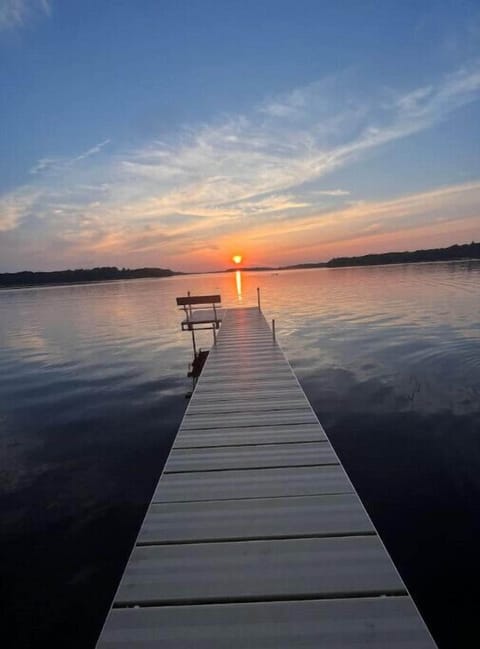 Enjoy sunsets on a private dock!
