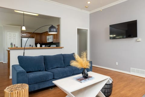 Enjoy the cozy living room and watch movies with 50" Roku Smart TV