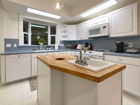 Large kitchen - stocked and equipped for cooking