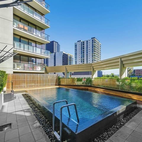 Our sun-soaked pool is designed with comfort, convenience, and luxury in mind. Unwind in the crystal-clear water and bask in the rays of the summer sun.