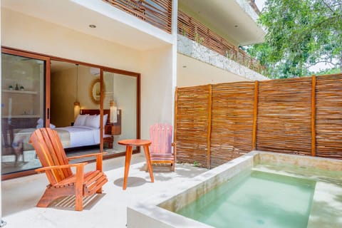 Check out your private plunge pool & lounge patio!
