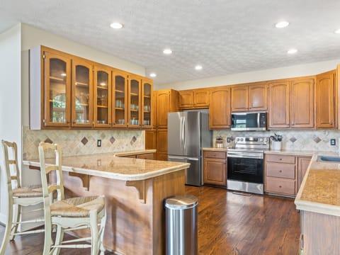 Main level kitchen upon entry