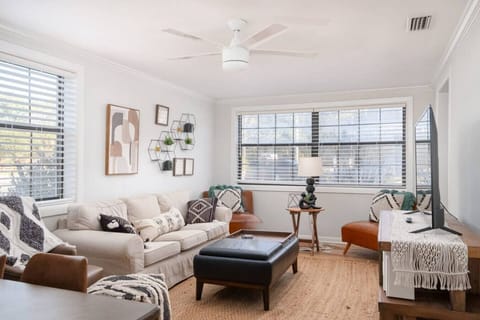 One of 2 living areas- bright and cheery