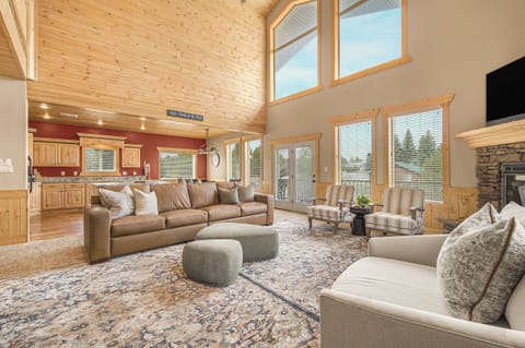 living room with smart tv