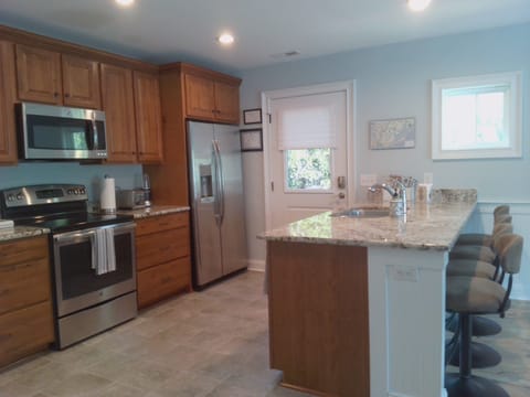 Spacious and bright kitchen with everything included