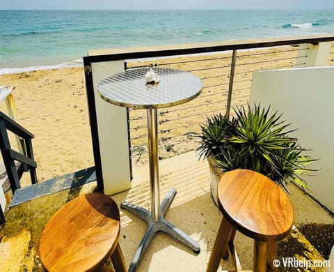 Your private beachside lounge, located about 50 feet from your unit's entry.