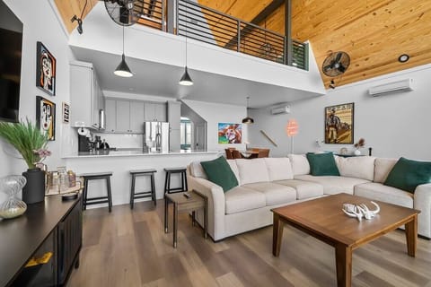 Living room and kitchen