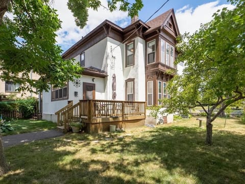 Charming 1900 home with vintage details and a cozy, well-kept deck.