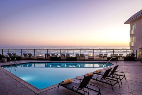 End the day with a tranquil, twilight oceanfront swim.