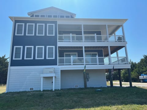 Passwaters Road view back at house from Cedar Creek body of water