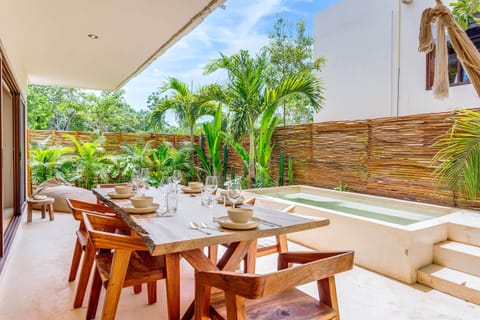 Poolside dining anytime