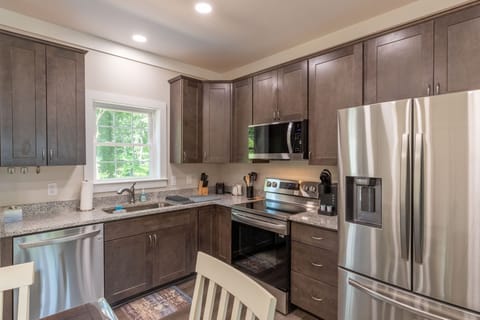 Kitchen - Stainless steel appliances.