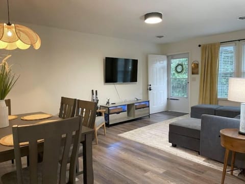 Spacious and comfortable family room with HD TV.