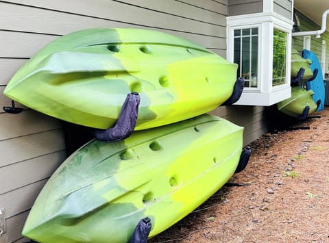 Kayaks are included with rental.