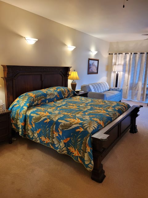 King Size Custom Hand Carved Teak Bed with "Sleep Number" Mattress