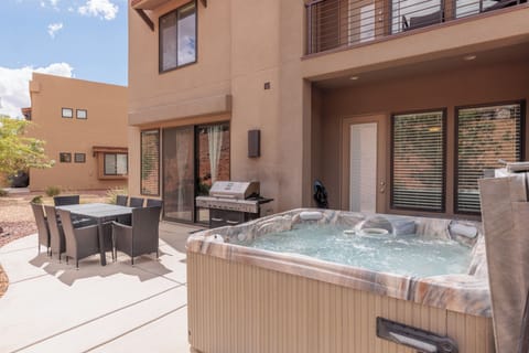 Back Patio Hot Tub View