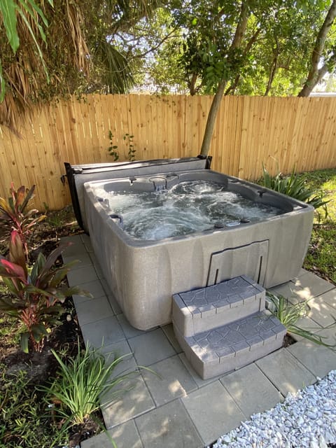 Private hot tub