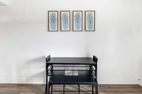 Dinning Room Area. 1 table and 4 chairs