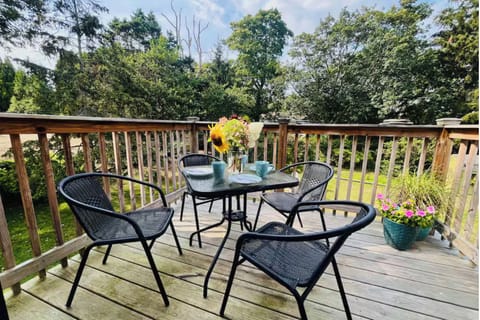 "Bird House" deck overlooking back yard