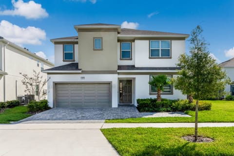 The beautiful home is nestled in a tranquil and family-friendly neighborhood.