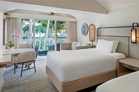 Recharge in a bright suite with inviting sofa seating.