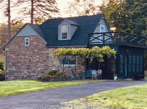 The original farmhouse has grown with additions added by each generation since the 1700's 