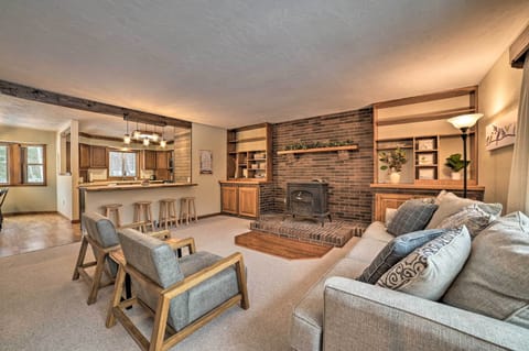 Laughter and memories in the spacious living room.