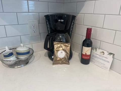 We provide a standard coffee maker to get your mornings started right.