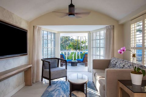 Sip morning coffee as doors open to breezy patio seating.