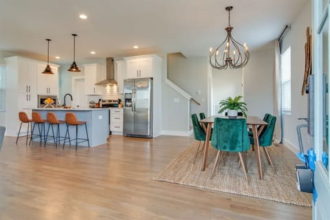 Elegant open floor living area