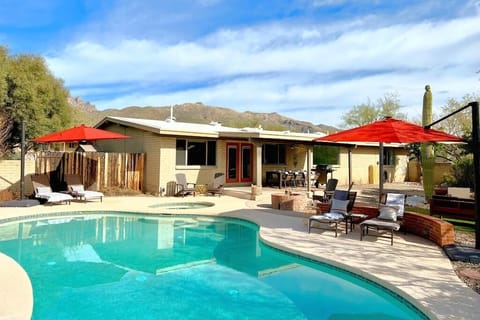 Embracing endless summer vibes by the poolside