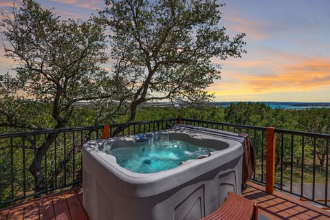 Soak up the breathtaking views from the hot tub