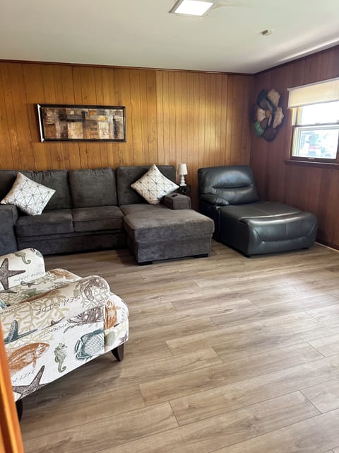 Living Room with pull out queen bed