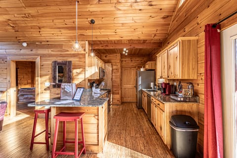 Fully stocked kitchen