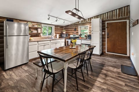 Enjoy relaxed meals and competitive game nights around the kitchen table.